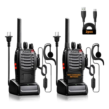 Rádio Bidirecional Baofeng Bf88a Recarregável De Longa Distâ