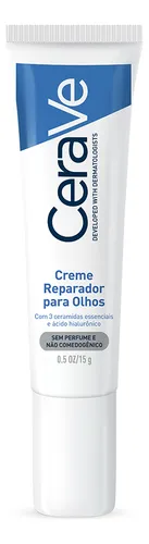 Creme Reparador Para Olhos Com 3 Ceramidas Essenciais E Ácido Hialurônico, Hidrata E Restaura A Barreira Protetora,... Dia/noite Todo Tipo De Pele