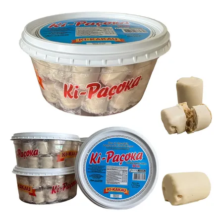 Paçoca Coberta Com Chocolate Branco Pote 50 Unidade 1,010 Kg