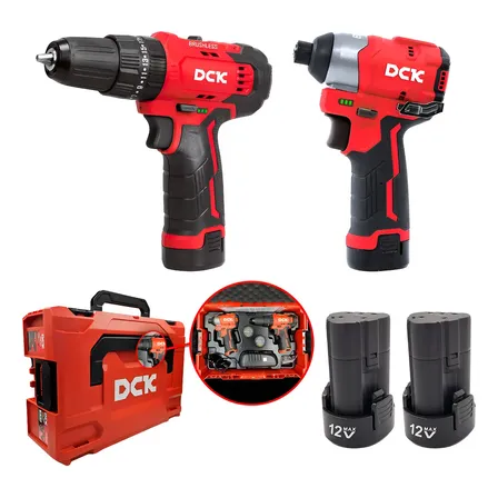 Kit Furadeira E Parafusadeira De Impacto A Bateria Dck
