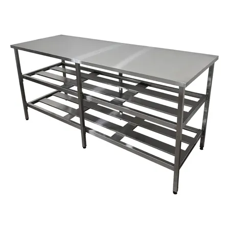 Mesa Bancada Em Inox 160x70x90 Inox