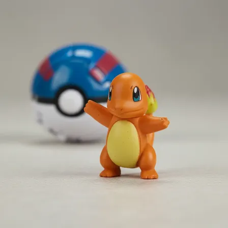 Pokebola Brinquedo Pokemon Que Abre Com Charmander Infantil