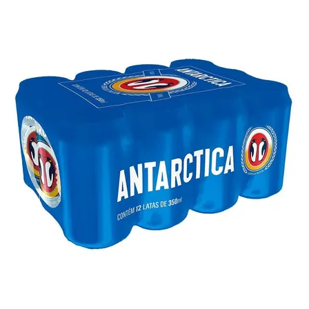 Cerveja Antarctica Pilsen Lata 350ml - Com 12