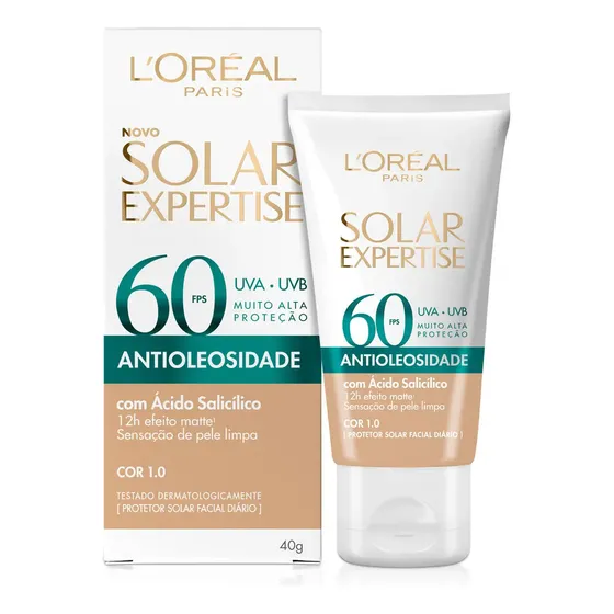 Protetor Solar Antioleosidade FPS 60 1.0 Solar Expertise L'Oréal Paris 40g