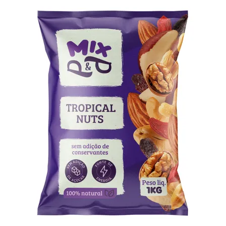 Mix P&p Tropical Nuts De Castanha 1kg Noz Amêndoas Para/caju