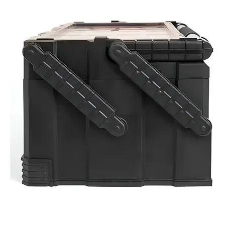 Caixa Organizadora De Ferramentas Pro Keter Cantilever Cor Preto