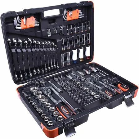 Robust Jogo De Ferramentas Oficina Master Maleta 178 Itens cor preto e laranja