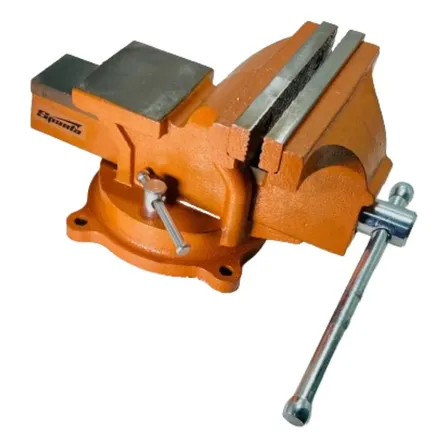 Torno Morsa de Bancada Rotativa Com Bigorna 5pol 125mm 1 Pc Sparta 1862555 Laranja
