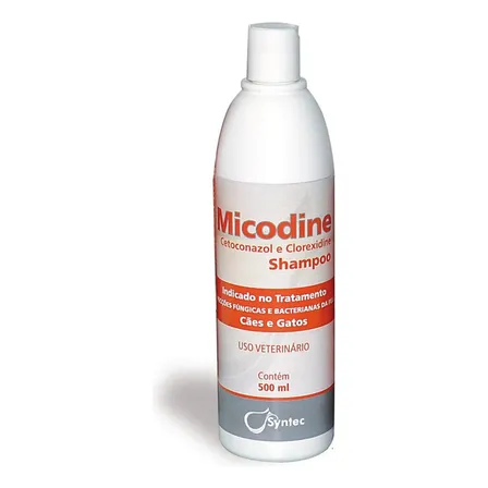 Shampoo - Syntec Micodine - Para Cães E Gatos - 500ml Fragrância Neutra