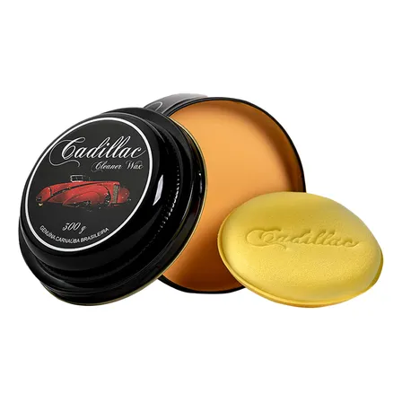 Cadillac cera carnaúba cleaner wax alta proteção brilho pote 300g
