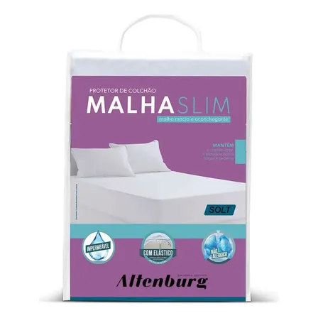 Protetor De Colchão Impermeável Malha Slim Solteiro Altenburg