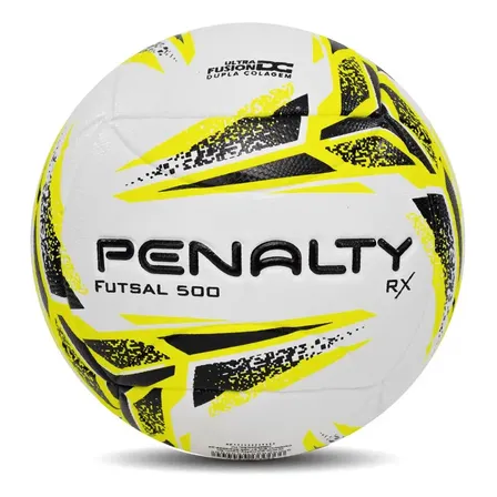 Bola De Futsal Rx 500 Xxiii Cor Branco Amarelo E Preto Penalty