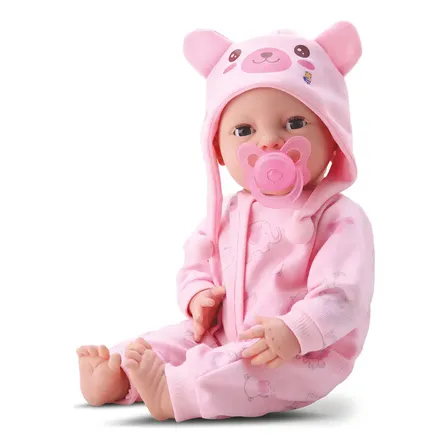 Boneca Bebê Newborn Menina Com Acessórios Rosa Divertoys