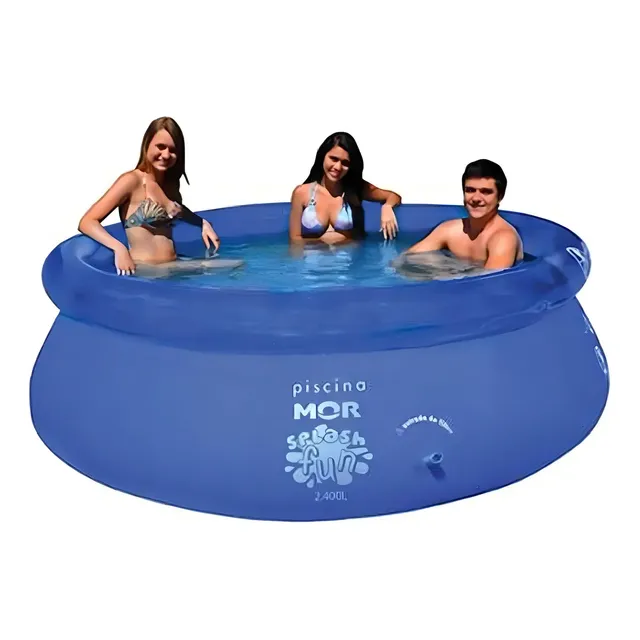 Mor Splash Fun Piscina Inflável Redonda 2.400 Litros Mor Azul