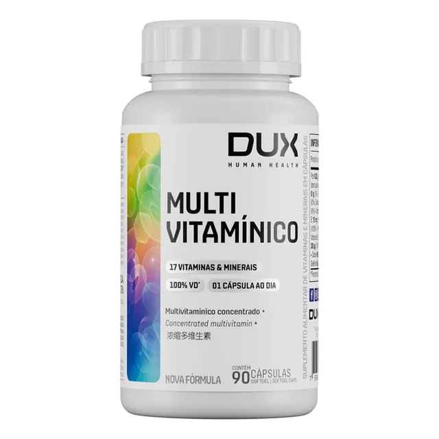 Multivitamínico 90 Cápsulas Dux Nutrition Polivitamínico
