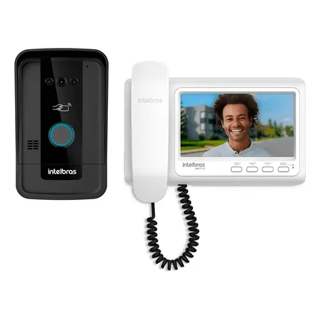 Videoporteiro Intelbras Ivr 7 Id C/ Monofone Tag 7'' Branco