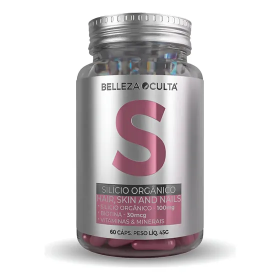 Nutricolin 100mg 60 Cáps Belleza Oculta Suplemento Nutricosmético Cabelo Pele Unha