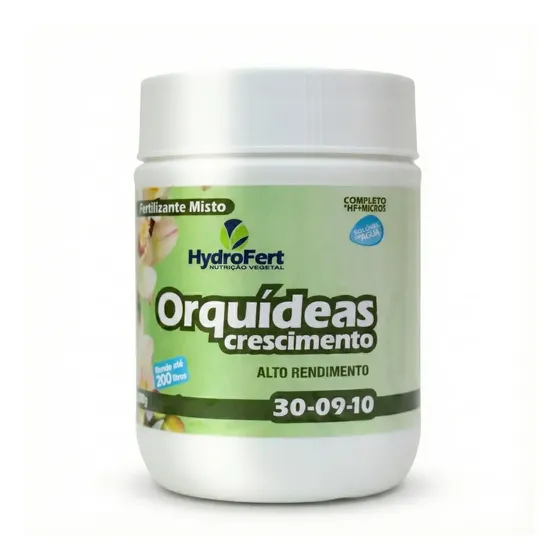 Adubo Orquídeas Crescimento Granulado Hydrofert 30-09-10 200g