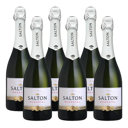 Combo Espumante Branco Doce Salton Moscatel 750ml 6 Unidades