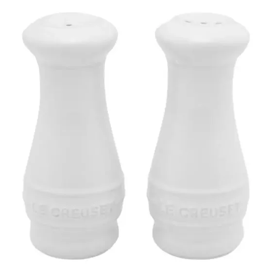 Saleiro E Pimenteiro De Cerâmica 110 Ml Branco Le Creuset