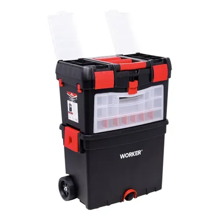 Caixa De Ferramentas Com Rodas 24.1/2 Worker - 977578 Preto
