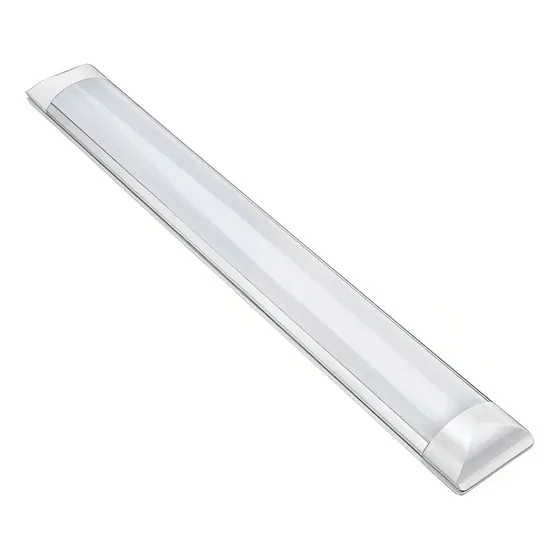 Kit 2 Luminária Led 60cm Branco Frio Completa Bivolt 20w Estrutura Branco Frio (6500K) 110V/220V (Bivolt)