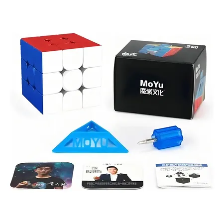 Cubo Mágico 3x3x3 Marca Moyu Meilong M Magnético Profissional Cor Da Estrutura Stikerless