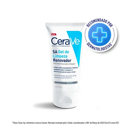 Sa Gel De Limpeza Facial Renovador 150g Cerave Momento de aplicação Dia/Noite Tipo de pele Todo tipo de pele