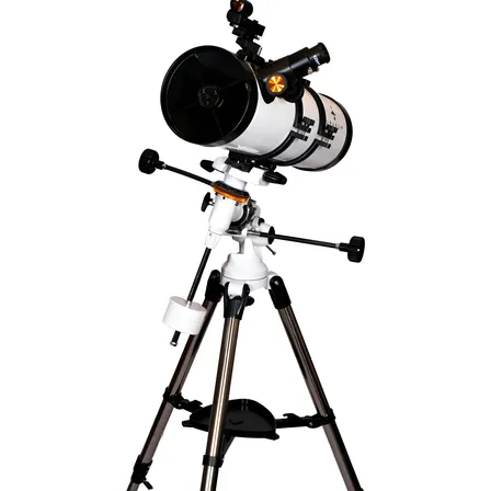 Telescópio Refletor Newtoniano 130mm Andrômeda 2 Uranum Eq3 Astronômico Luneta Para Ver Nebulosas Planetas Galáxias Estrelas Branco