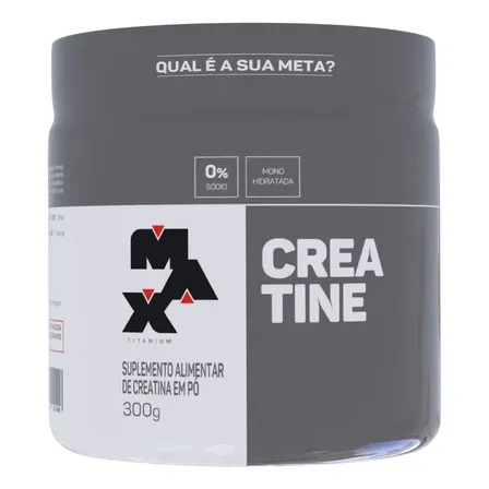Creatina 300 Gr - Max Titanium Sabor Sem sabor
