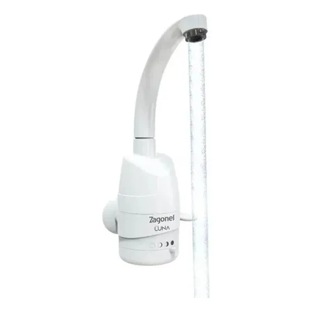 Torneira Elétrica Luna Zagonel 4T Parede 5500W Branco 220V