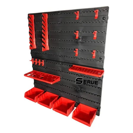 Painel Porta Ferramentas 18pçs Organizador Maxx Tools Cor Vermelho