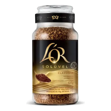 Café Lor Classique Solúvel Pote De Vidro 130G
