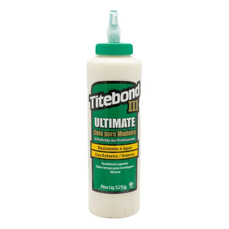 Cola Madeira Titebond 3 Ultimate 473ml Resistente Água