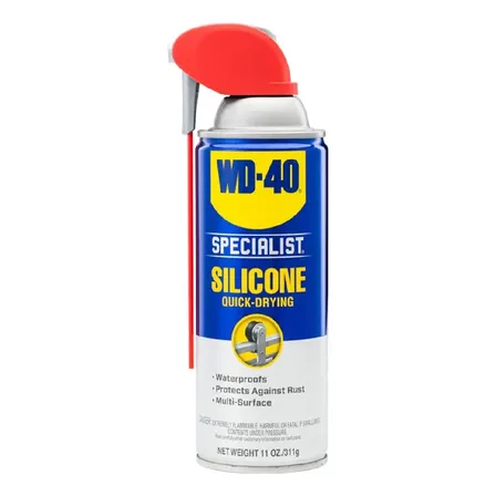 Wd-40 Specialist Silicone 420ml Aerossol Para Metal Plástico Borracha