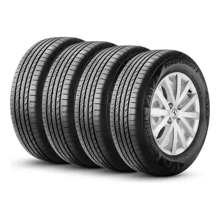 Kit 4 Pneus 195/55R15 Continental PowerContact 2 85H Aro 15