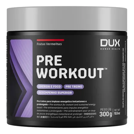Pré Treino - Pre Workout Dux Nutrition 300g Sabor Maçã Verde