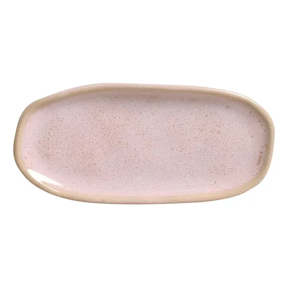 JOGO C/ 4 TRAVESSAS OVAL RASA MINI ORGÂNICO LITCHI 16,5x8CM PORTO