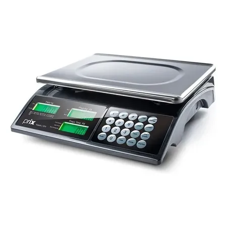 Balança Toledo Prix 3 Fit 15Kg Bateria LCD Comercial Digital