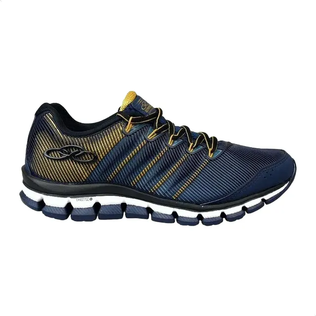 Tênis Masculino Dynamic Olympikus Marinho/dourado Geométrico 40 Br