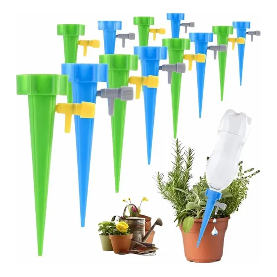 Kit 12 Gotejadores Murdok Irrigador para Garrafa PET Plantas Jardim