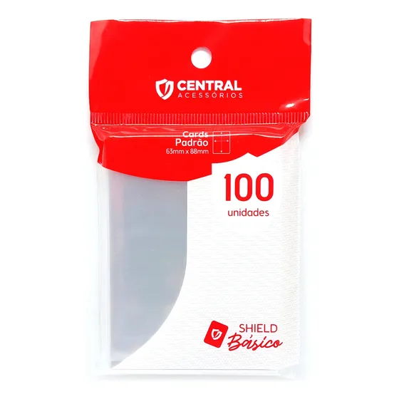 Sleeves Central Shield Básico 100 63x88mm Pokémon e Magic