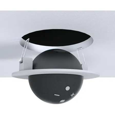 Suporte De Embutir No Teto Compatível Com Alexa Echo Dot 5 Cor Branco