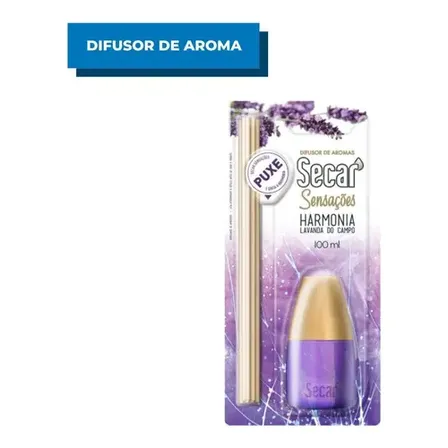 Difusor De Aromas Secar Sensações Harmonia Lavanda Do Campo 100ml