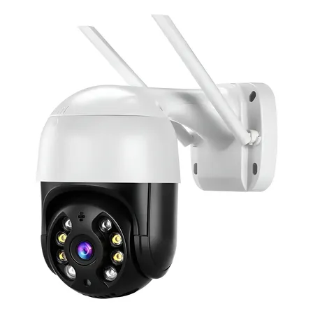 Câmera de Segurança Ip A8 App Icsee Full Hd Wifi 360 Branco/Preto G.Eye