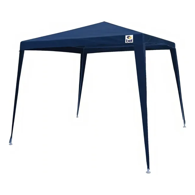 Tenda Gazebo Azul Polietileno 3x3 Metros Desmontável Belfix