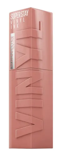 Batom Líquido Longa Duração com Efeito Gloss, Brilho Instantâneo e Acabamento Espelhado, com Fórmula Vegana e Conforto para os Lábios, Cor Captivated, Maybelline SuperStay Vinyl Ink, 4,2ml