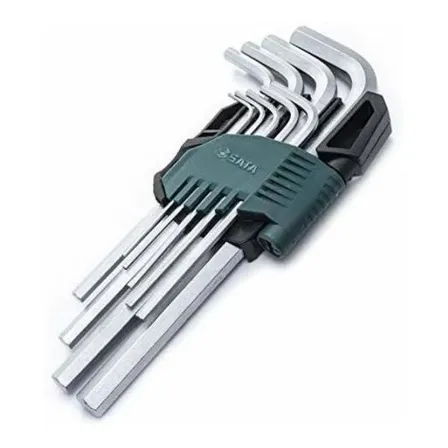 Chave Allen Longa Sata Jogo 01.5mm A 10mm 9 Peças