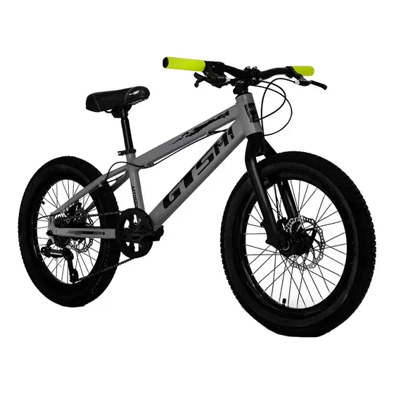 Bicicleta Infantil Aro 20 Câmbio Shimano Disco 7v Gtsm1 Mtb 20 Alumínio Cor Cinza Único