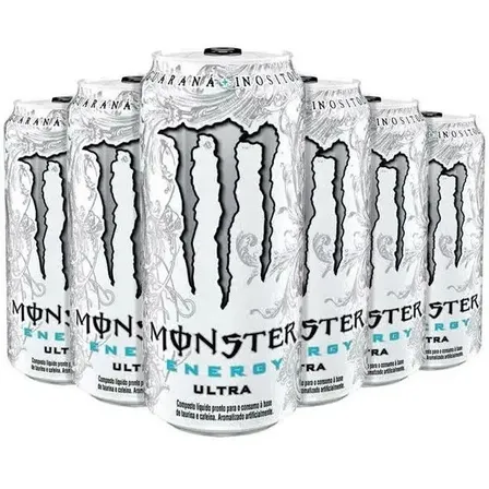 Energético Monster Ultra 473ml - 6 Unidades